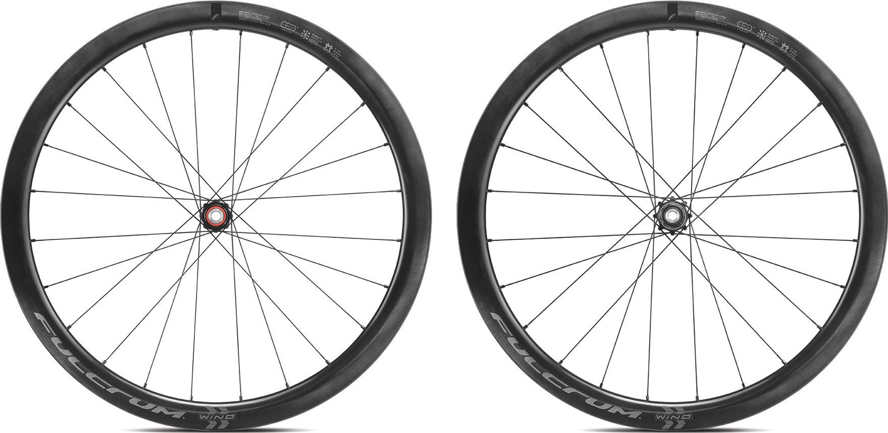 Paire de Roues Fulcrum Wind 42 2Way-Fit | 12x100 - 12x142 mm | CenterLock