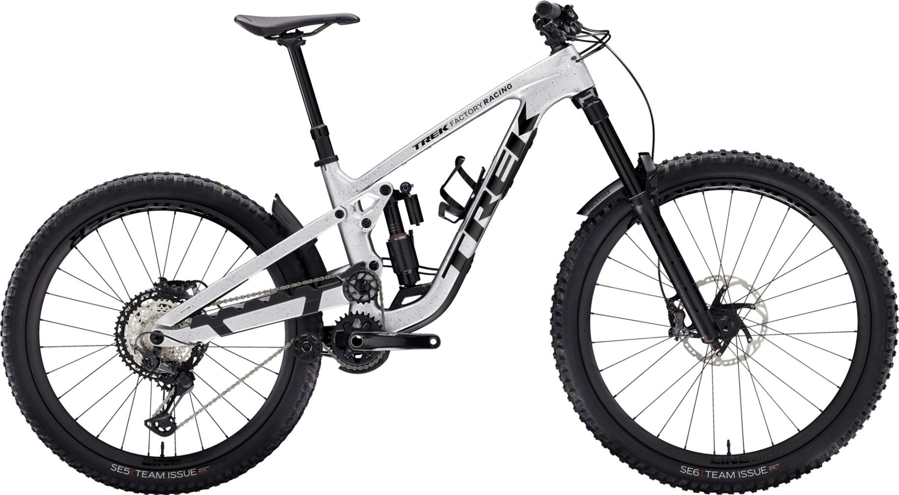 VTT Tout Suspendu Trek Slash 9.8 Shimano 12V 29/27.5'' Argent Gén 6 - Vélo d'Exposition