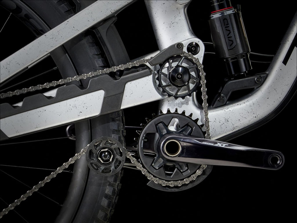 VTT Tout Suspendu Trek Slash 9.8 Shimano 12V 29/27.5'' Argent Gén 6 - Vélo d'Exposition