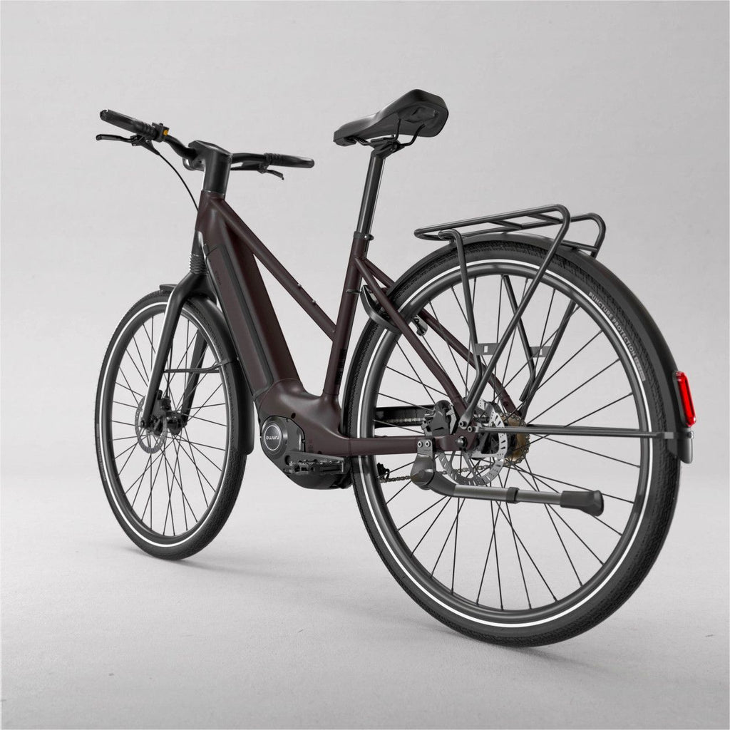 Vélo de Ville Électrique Btwin LD 920 E Cadre Bas Moteur Automatique Owuru 702Wh 700mm Noir