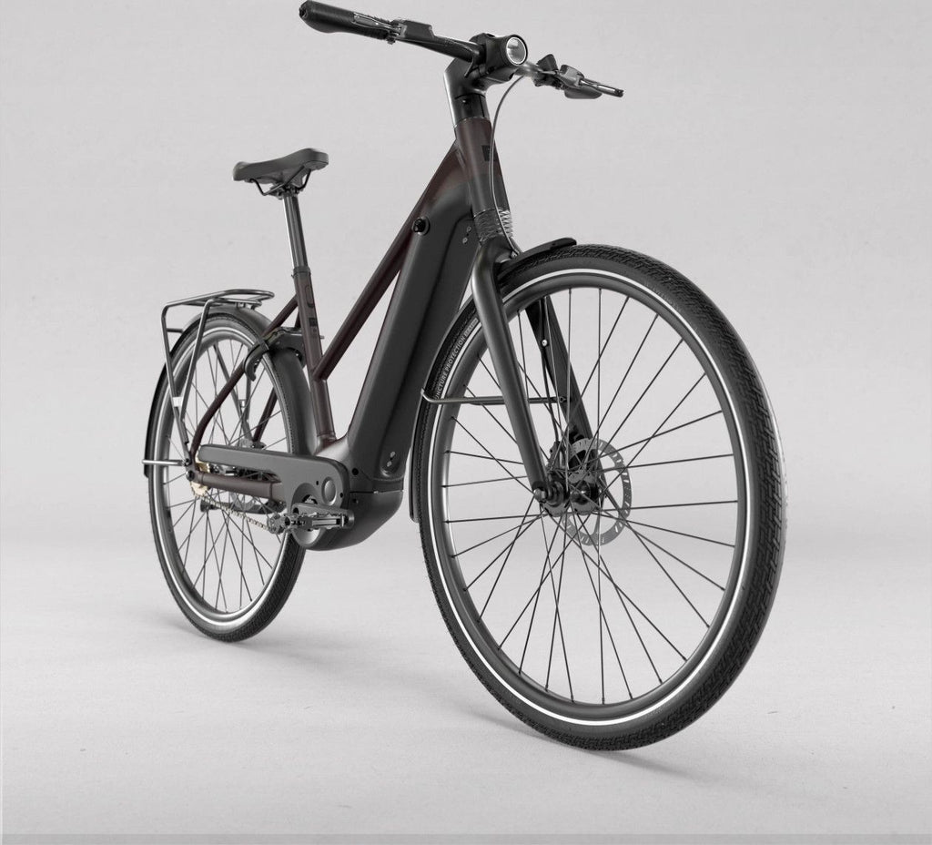 Vélo de Ville Électrique Btwin LD 920 E Cadre Bas Moteur Automatique Owuru 702Wh 700mm Noir