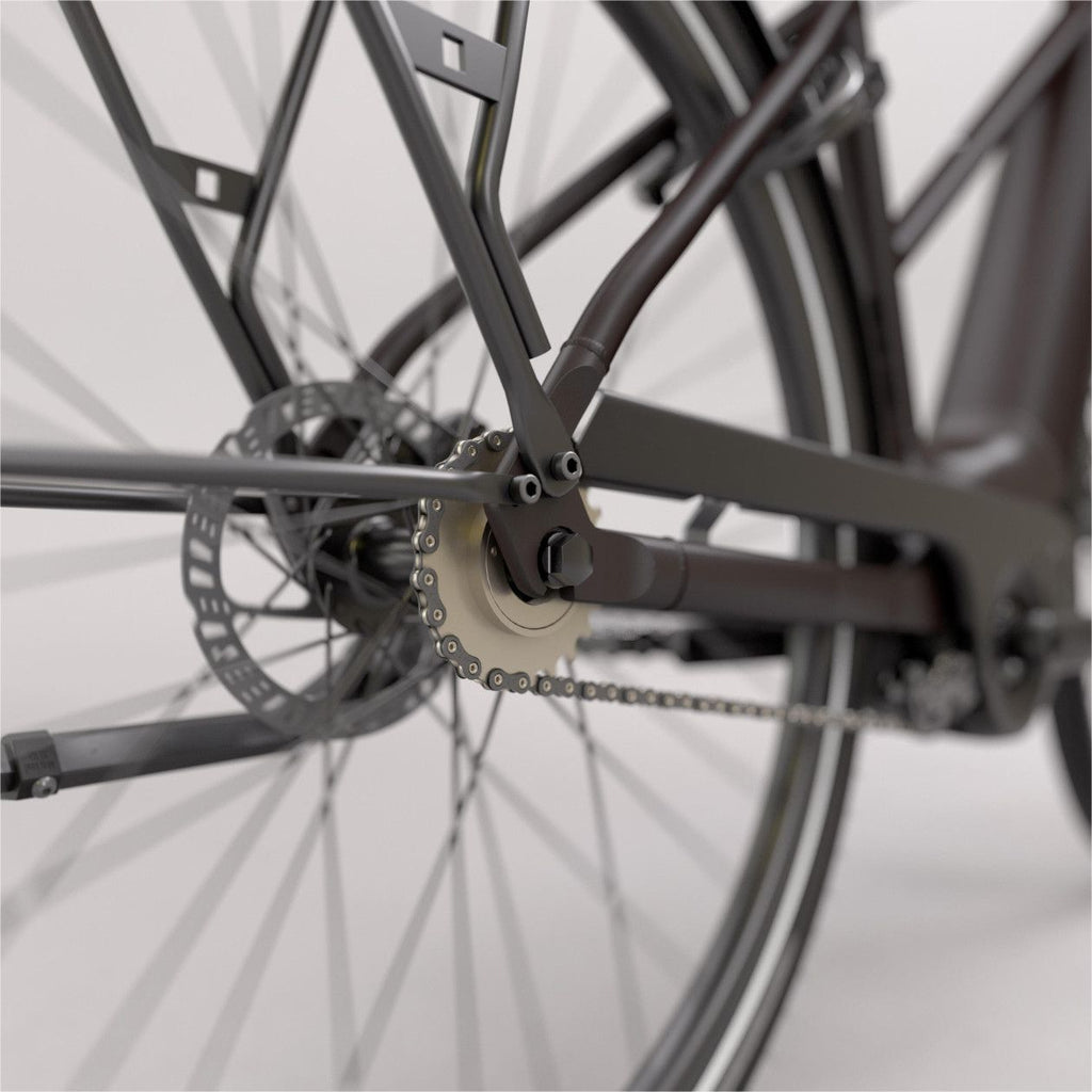 Vélo de Ville Électrique Btwin LD 920 E Cadre Bas Moteur Automatique Owuru 702Wh 700mm Noir