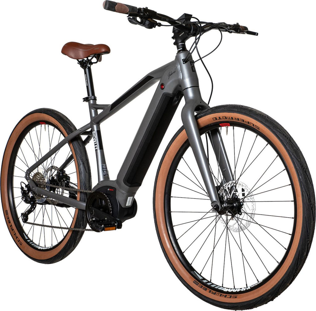 Vélo Fitness Électrique Bicyklet Gabriel Shimano Altus 9V 500 Wh 27.5'' Gris Titane