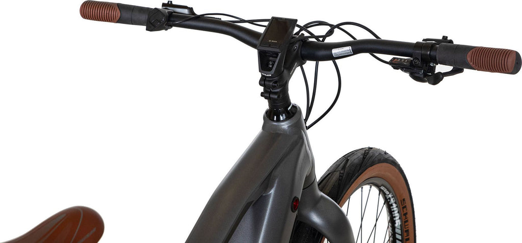 Vélo Fitness Électrique Bicyklet Gabriel Shimano Altus 9V 500 Wh 27.5'' Gris Titane