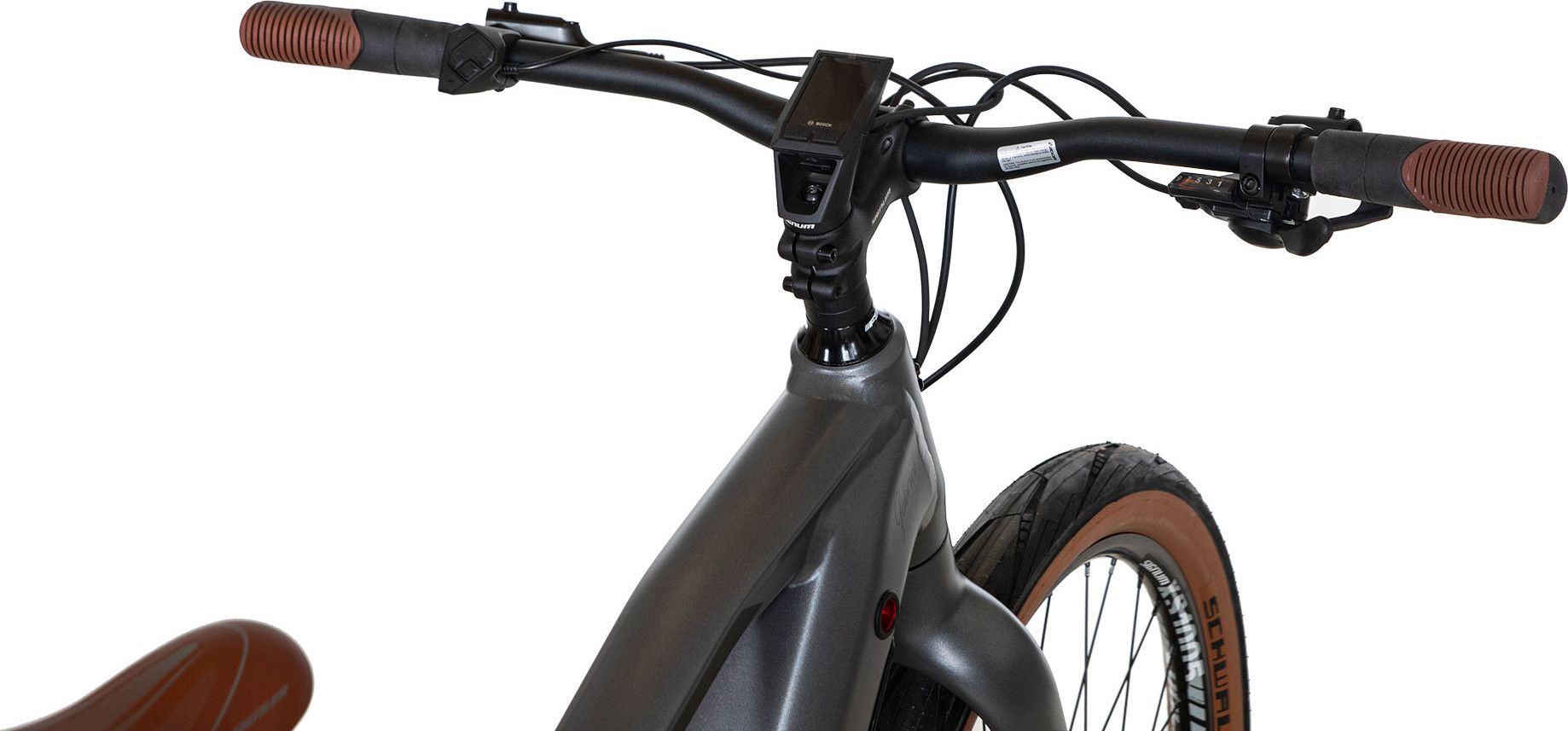 Vélo Fitness Électrique Bicyklet Gabriel Shimano Altus 9V 500 Wh 27.5'' Gris Titane
