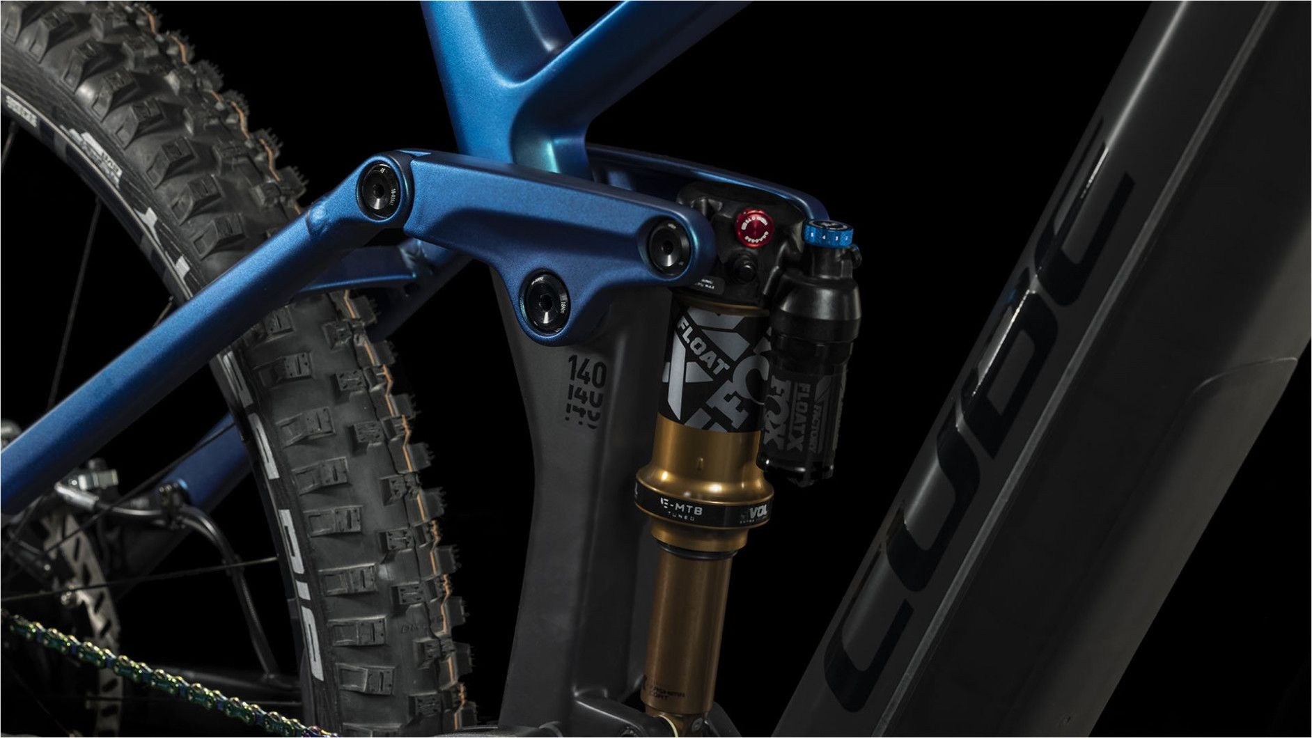 VTT Électrique Tout-Suspendu Cube Stereo Hybrid 140 HPC SLT 750 Sram XX1 Eagle AXS 12V 750 Wh 29'' Bleu Nebula Gris Carbon