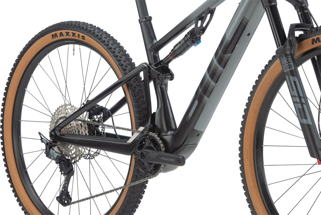 VTT Électrique Tout-Suspendu BMC Fourstroke AMP LT Three Shimano SLX 12V 360 Wh 29'' Gris Iron Noir