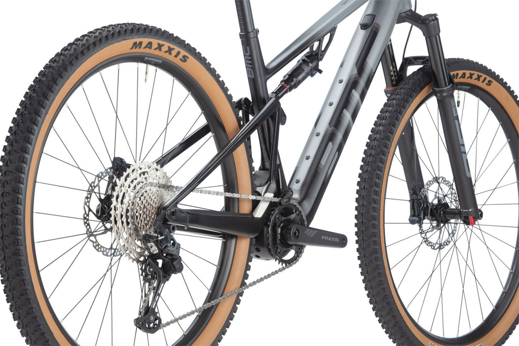 VTT Électrique Tout-Suspendu BMC Fourstroke AMP LT Three Shimano SLX 12V 360 Wh 29'' Gris Iron Noir