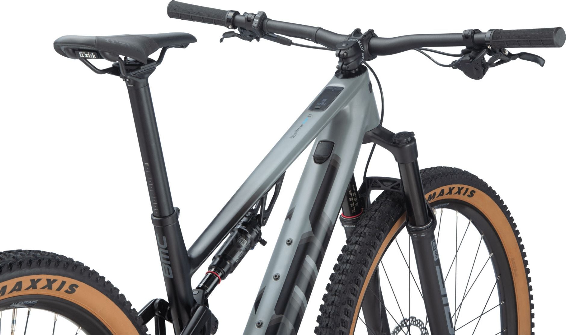 VTT Électrique Tout-Suspendu BMC Fourstroke AMP LT Three Shimano SLX 12V 360 Wh 29'' Gris Iron Noir
