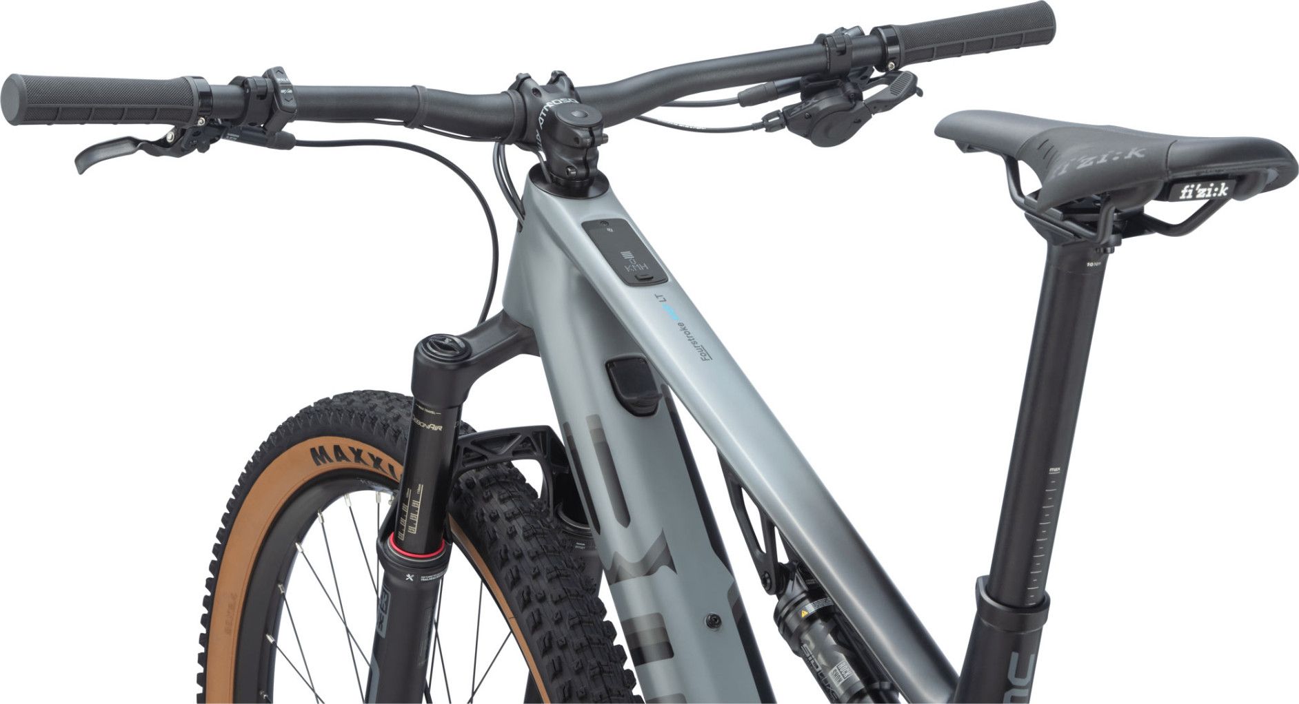 VTT Électrique Tout-Suspendu BMC Fourstroke AMP LT Three Shimano SLX 12V 360 Wh 29'' Gris Iron Noir