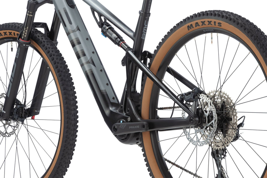 VTT Électrique Tout-Suspendu BMC Fourstroke AMP LT Three Shimano SLX 12V 360 Wh 29'' Gris Iron Noir