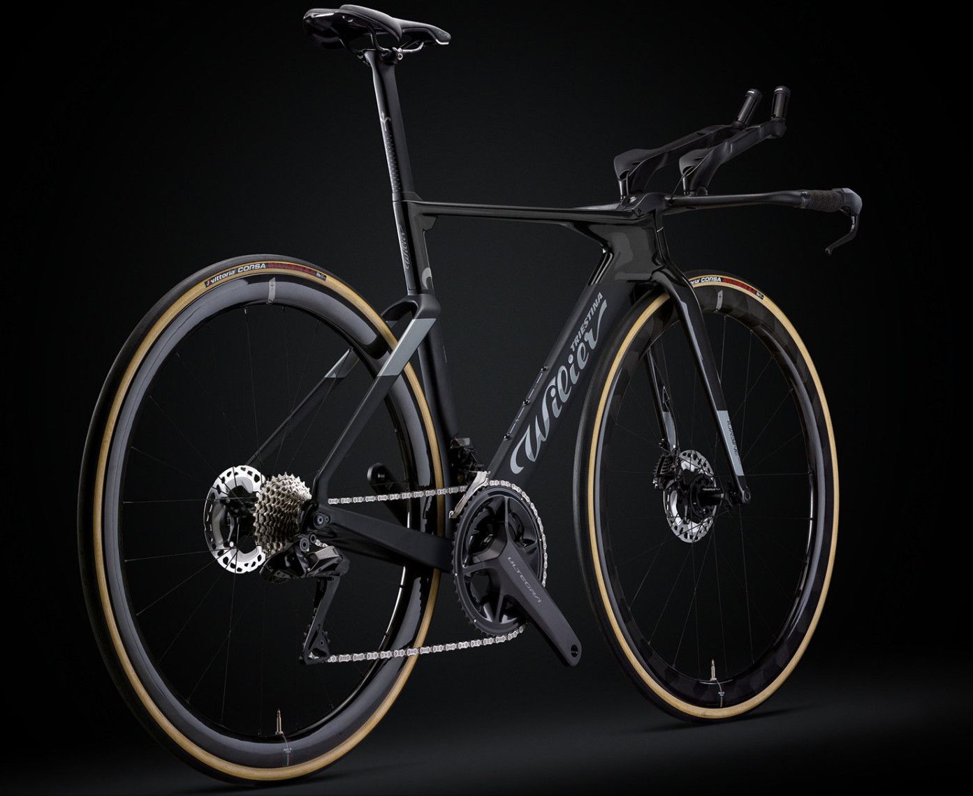 Vélo de Triathlon Wilier Triestina Turbine SLR Shimano Ultegra Di2 12V 700 mm Noir