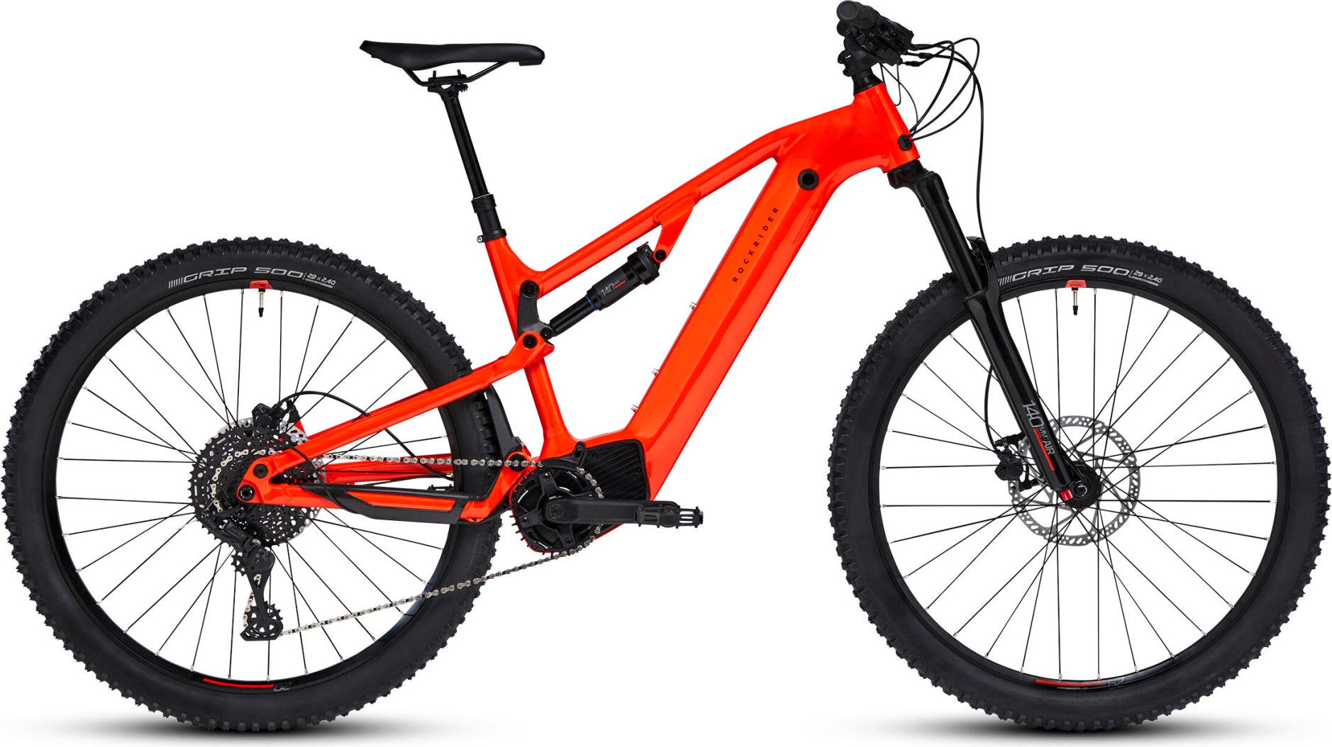 VTT Électrique Tout-Suspendu Rockrider E-Expl 520 S Microshift Advent 10V 500Wh / Brose 29'' Rouge Vif Brose 70 Nm