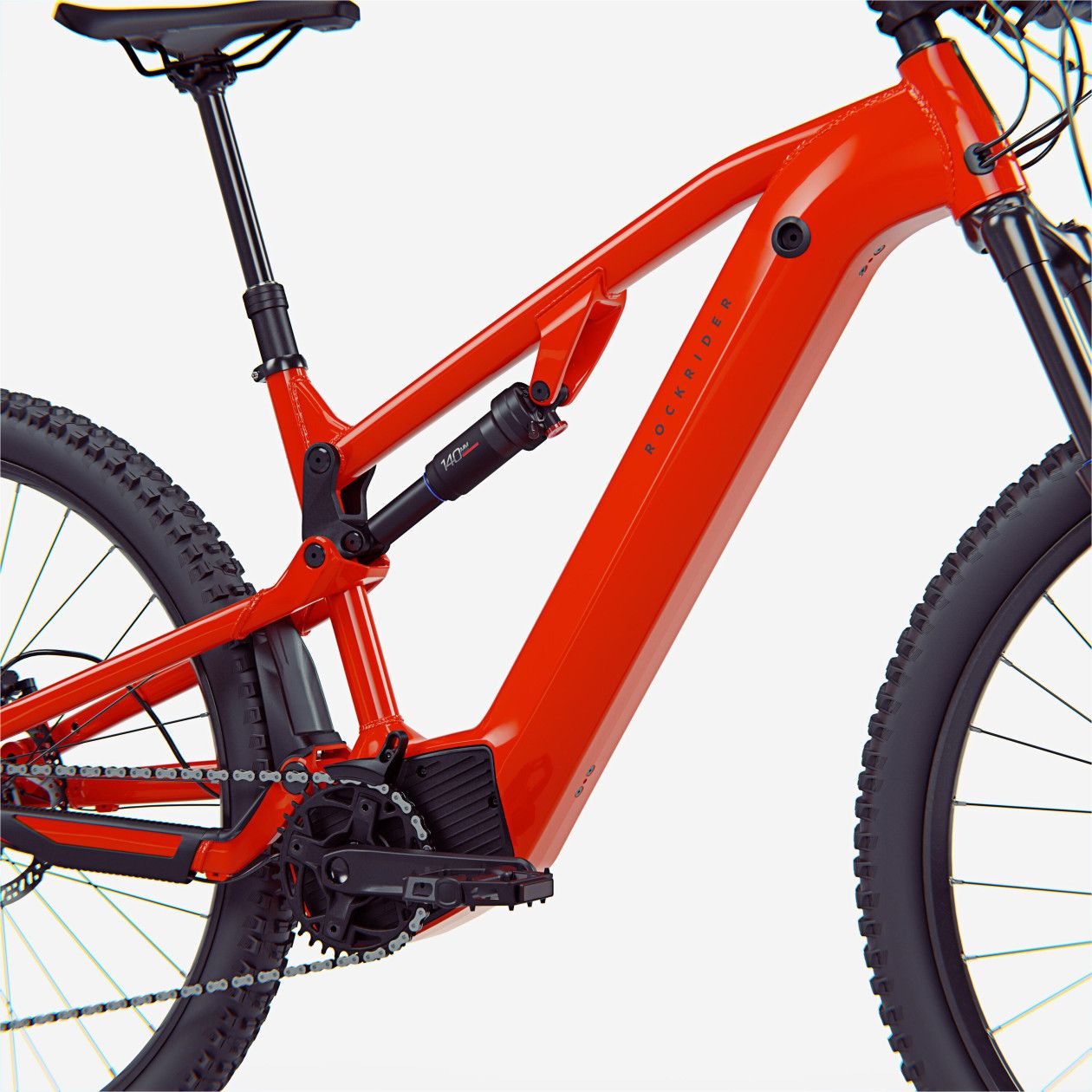VTT Électrique Tout-Suspendu Rockrider E-Expl 520 S Microshift Advent 10V 500Wh / Brose 29'' Rouge Vif Brose 70 Nm