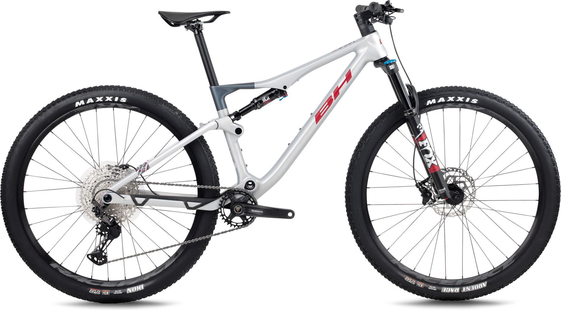 VTT Tout-Suspendu BH Lynx Race LT 6.0 Shimano 12V 29'' Argent/Rouge