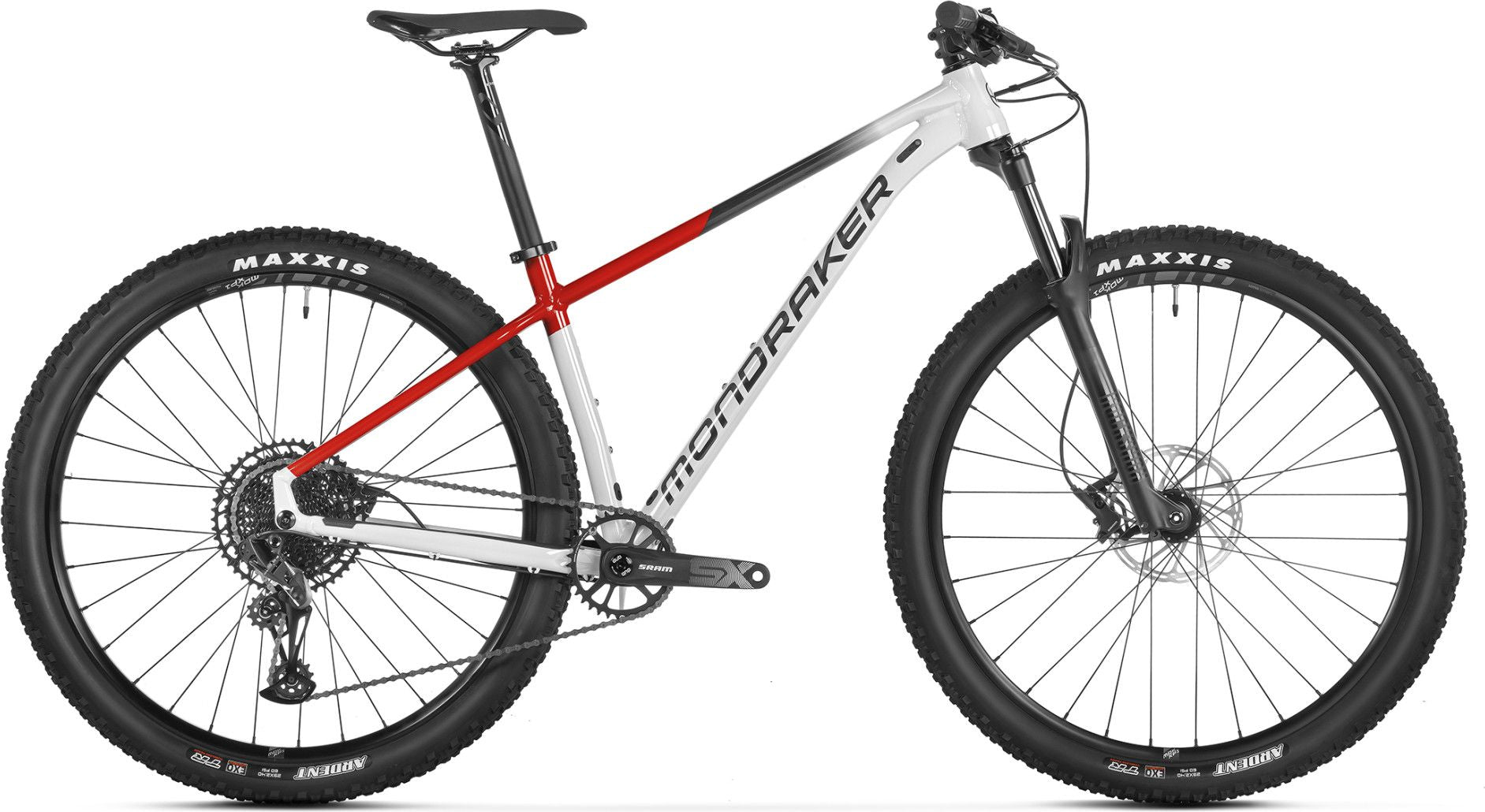 VTT Semi-Rigide Mondraker Chrono DC Sram 12V 29'' Gris Red Flame 2025