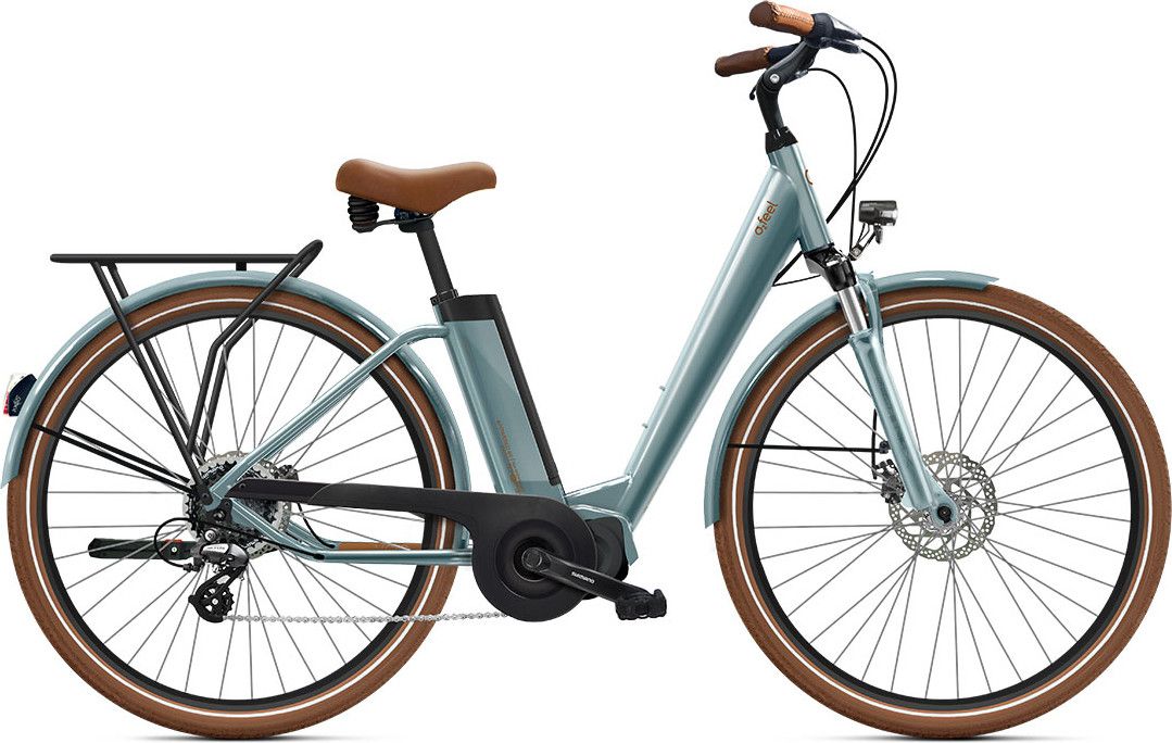 Vélo de Ville Électrique O2 Feel iVog City Up 4.1 Shimano Altus 8V 400 Wh 28'' Gris Perle