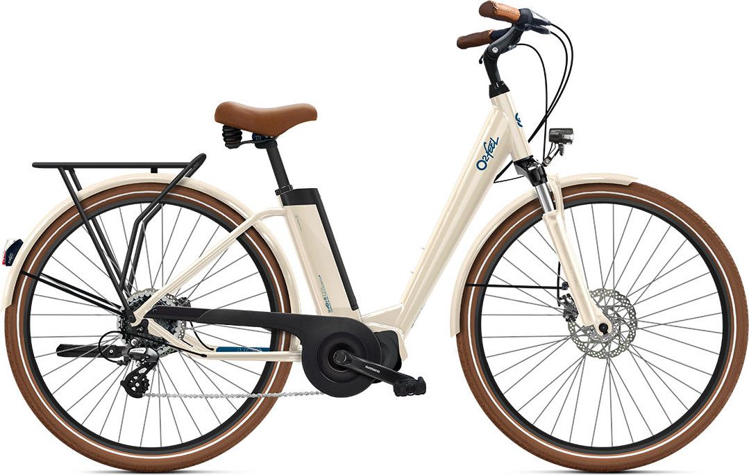 Vélo de Ville Électrique O2 Feel iVog City Up 4.1 Shimano Altus 8V 400 Wh 28'' Blanc Lin