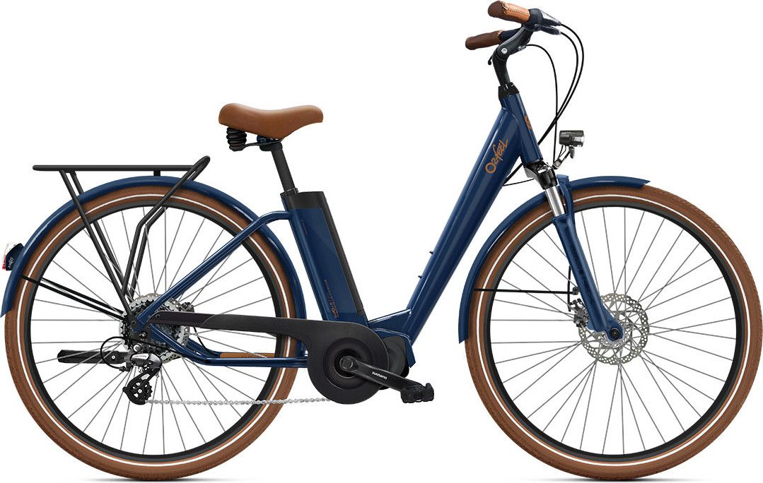 Vélo de Ville Électrique O2 Feel iVog City Up 4.1 Shimano Altus 8V 400 Wh 28'' Bleu Boréal