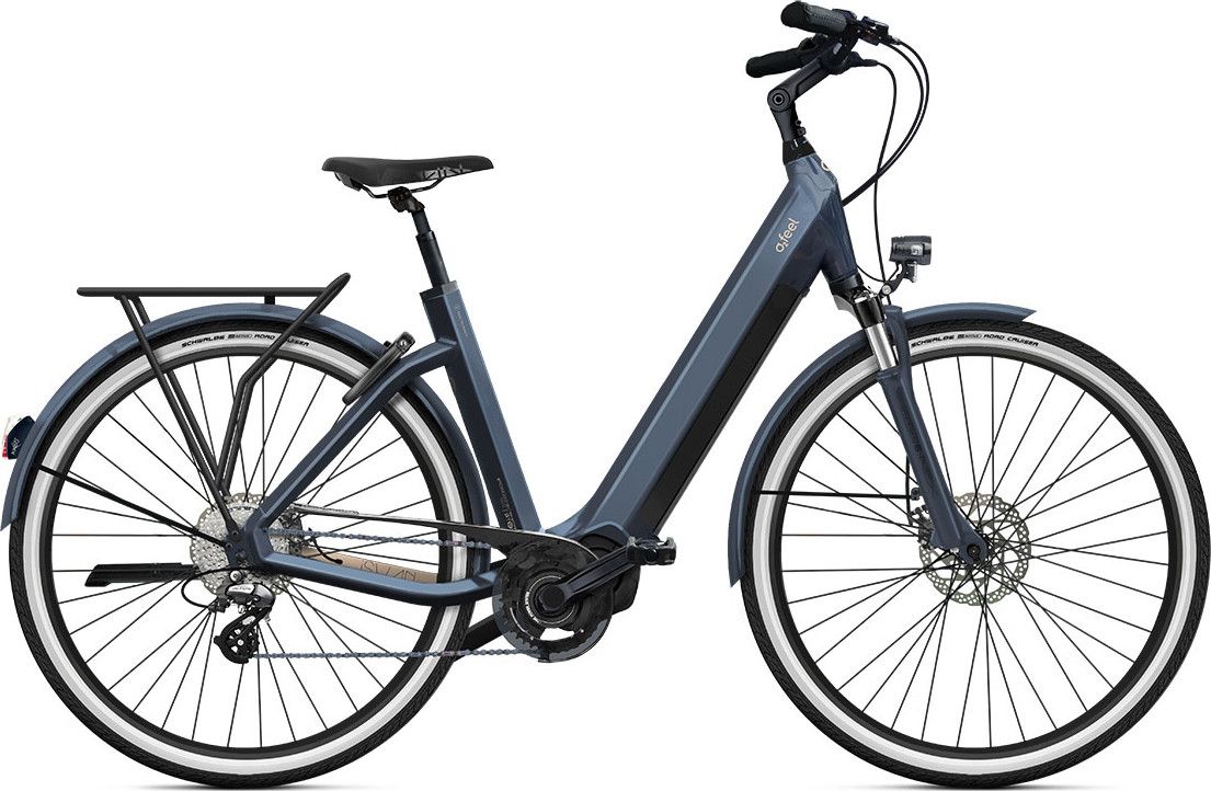 Vélo de Ville Électrique O2 Feel iSwan City Up 5.1 Univ Shimano Altus 8V 432 Wh 28'' Gris Anthracite