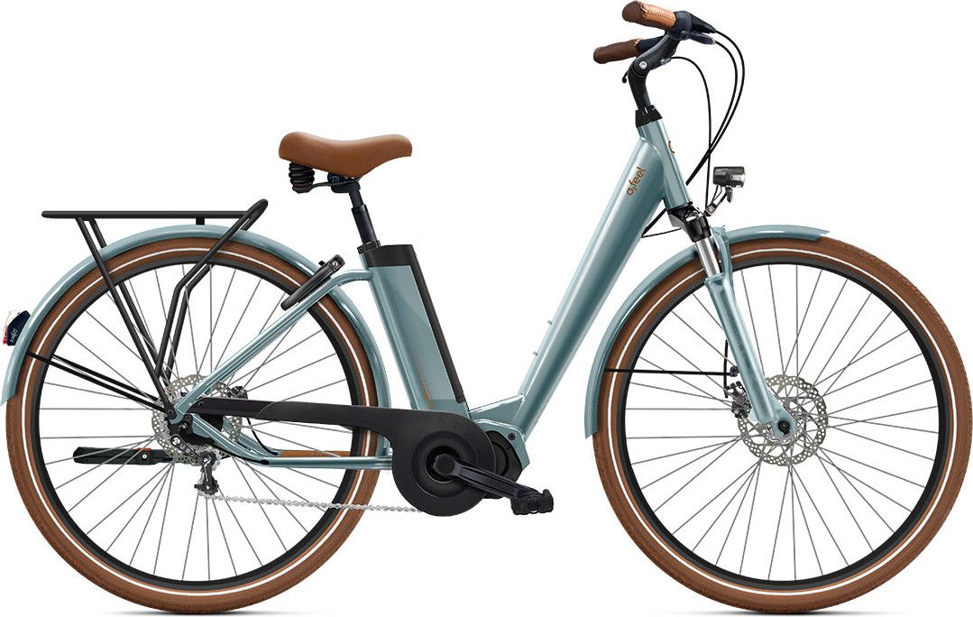 Vélo de Ville Électrique O2 Feel iVog City Boost 6.1 Univ Shimano Nexus 5V 360 Wh 28'' Gris Perle