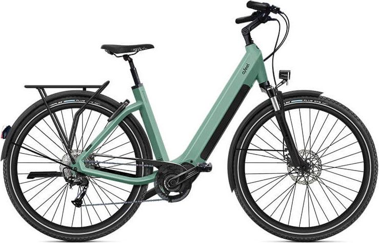 VTC Électrique O2 Feel iSwan Explorer Up Univ 6.1 Shimano Alivio 9V 432 Wh 27.5'' Vert Canopée