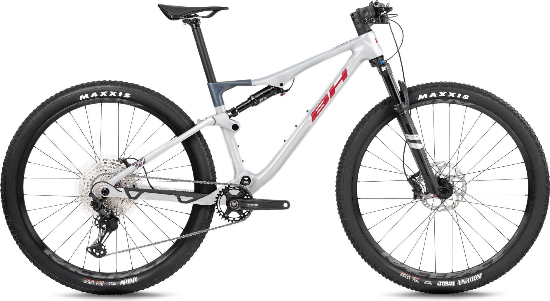 VTT Tout-Suspendu BH Lynx Race LT 6.0 Shimano 12V 29'' Argent/Rouge