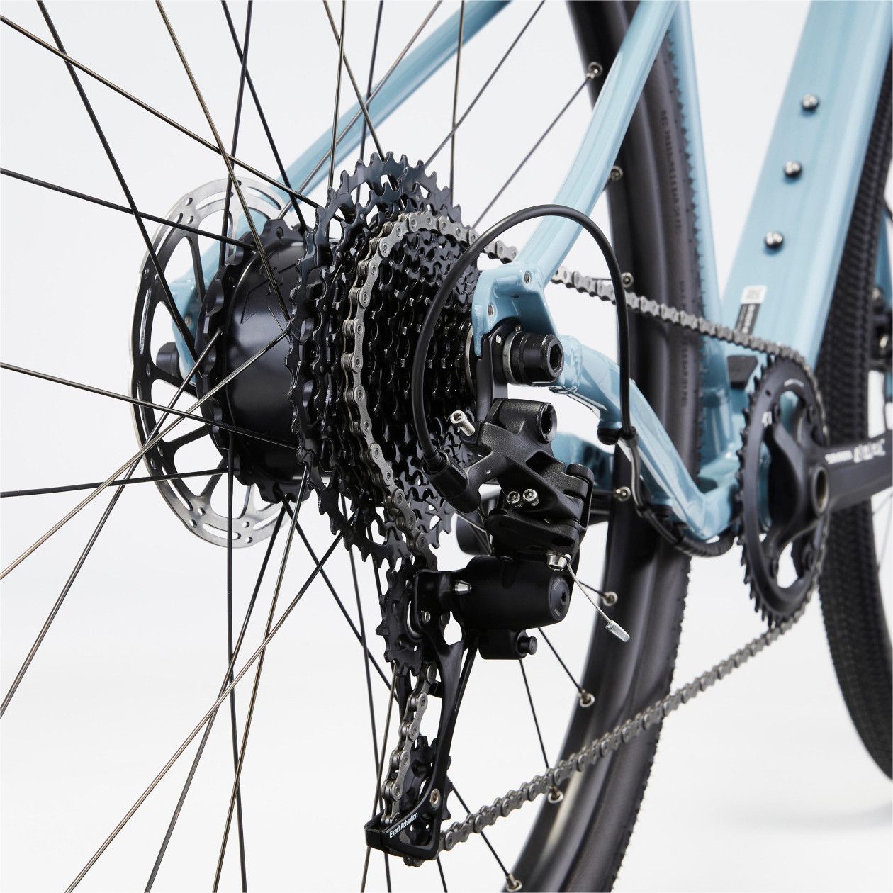 Gravel Bike Électrique Van Rysel E-Grvl AF HD Mahle X35 Sram Apex 11V 700mm Bleu