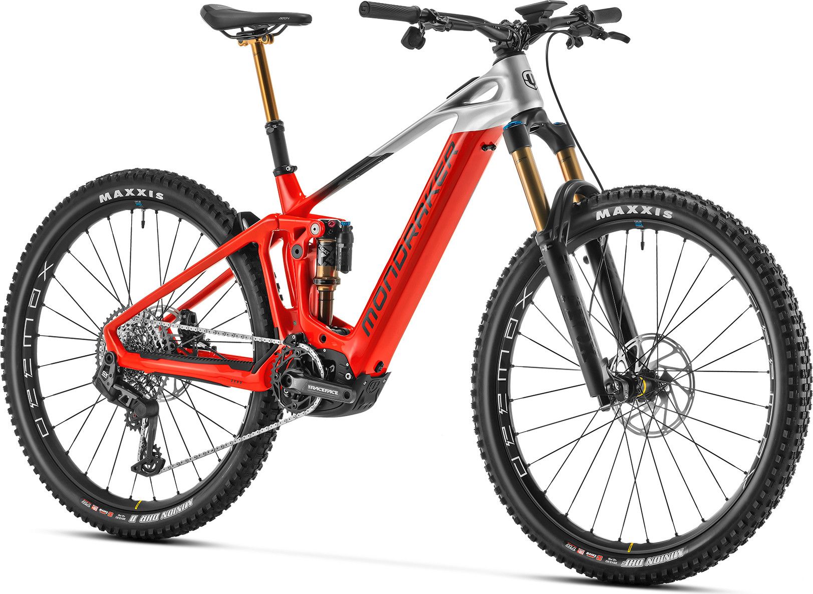 VTT Électrique Tout-Suspendu Mondraker Crafty Carbon RR 12V 750 Wh Bosch 85 Nm 29'' Rouge Gris