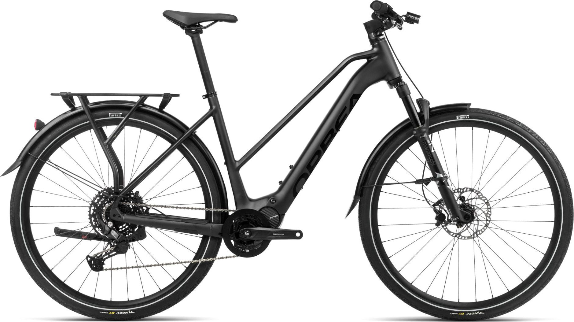 VTC Électrique Orbea Kemen Mid 30 Shimano Cues 10V 540 Wh 29'' Rouge Metallic Burgundy