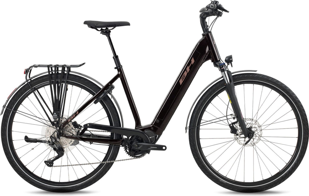 Vélo de Ville Électrique BH AtomE SUV Pro Shimano Deore 10V 720Wh 700mm Bordeaux Noir