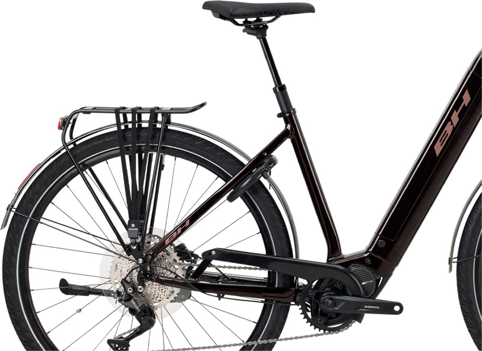 Vélo de Ville Électrique BH AtomE SUV Pro Shimano Deore 10V 720Wh 700mm Bordeaux Noir