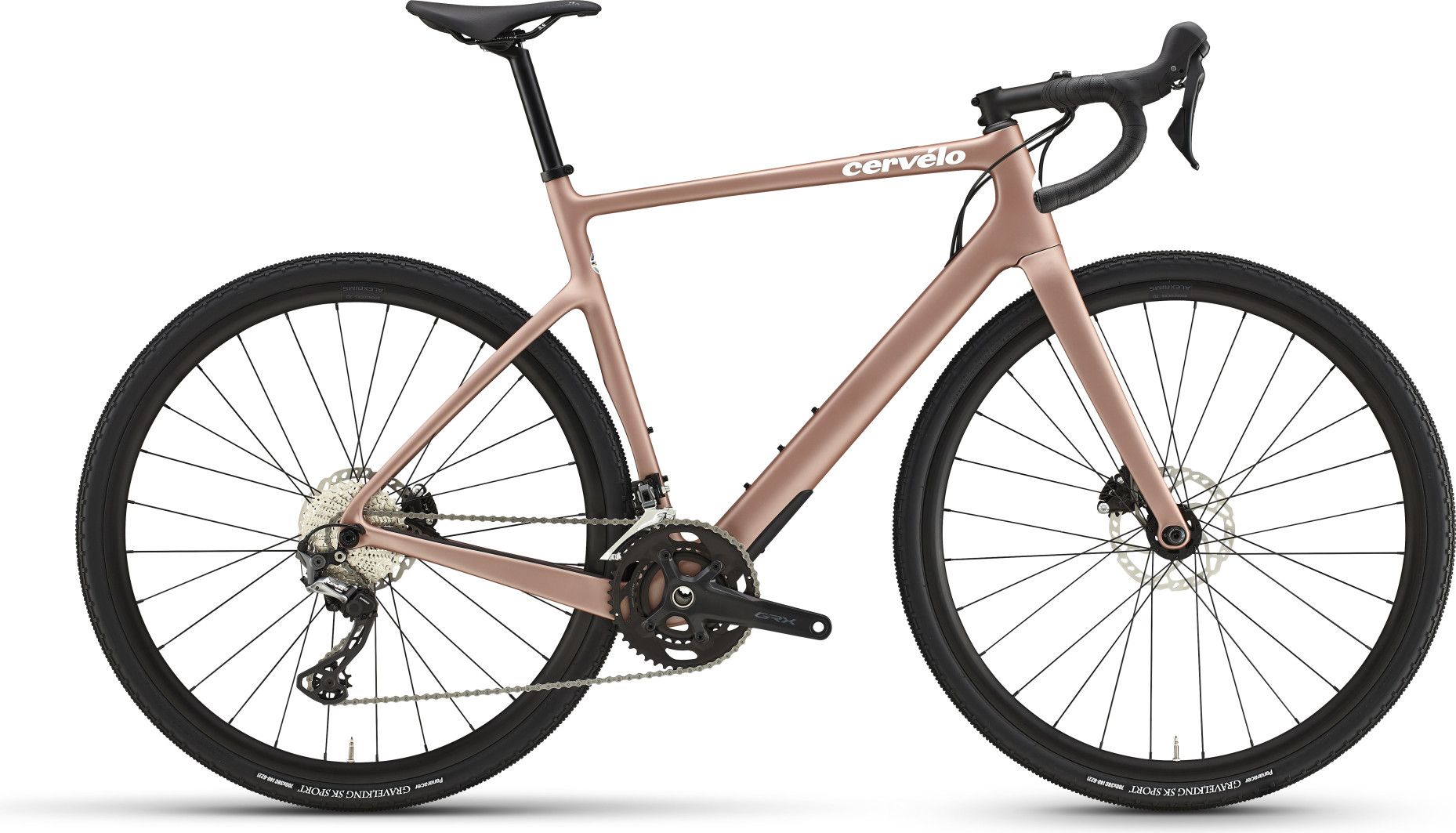 Gravel Bike Cervélo Aspero Shimano GRX 11V 700 mm Rose - Vélo d'Exposition
