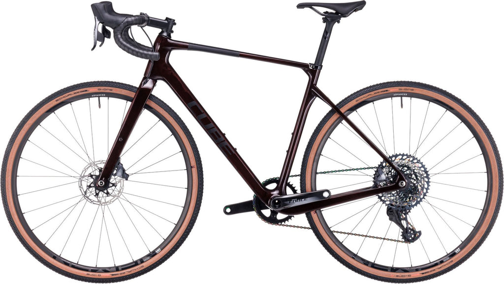 Gravel Bike Cube Nuroad C:62 SLT Sram XX1 Eagle AXS/Force eTap AXS 12V 700 mm Rouge Liquid