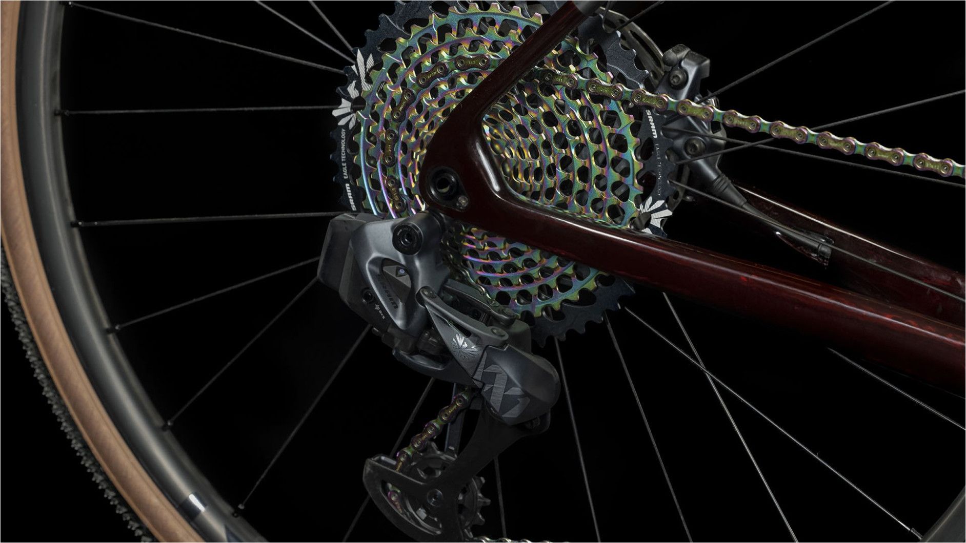 Gravel Bike Cube Nuroad C:62 SLT Sram XX1 Eagle AXS/Force eTap AXS 12V 700 mm Rouge Liquid