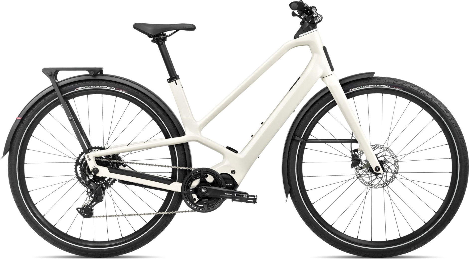 Vélo de Ville Électrique Orbea Diem 30 Shimano Cues 9V 540 Wh 700 mm Blanc Ivory 2025