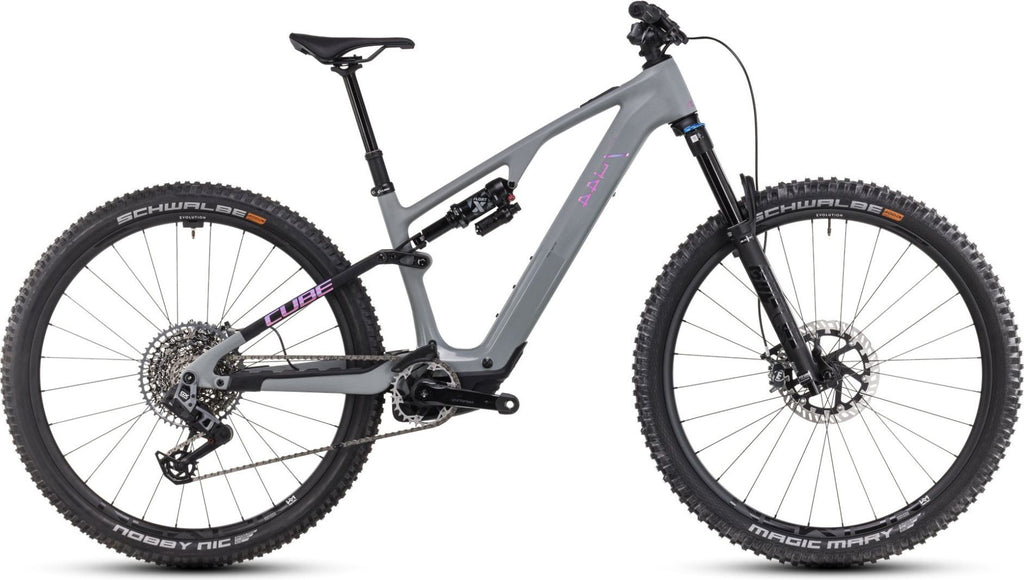 VTT Électrique Tout-Suspendu Cube AMS Hybrid One44 C:68X TM 400X 12V 400 Wh Bosch 60 Nm 29'' Gris Vert Swamp 2025