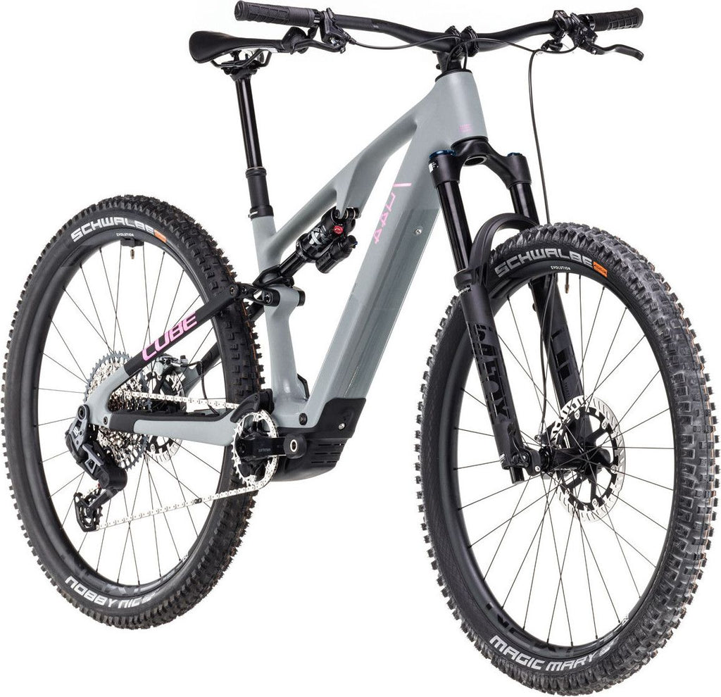 VTT Électrique Tout-Suspendu Cube AMS Hybrid One44 C:68X TM 400X 12V 400 Wh Bosch 60 Nm 29'' Gris Vert Swamp 2025