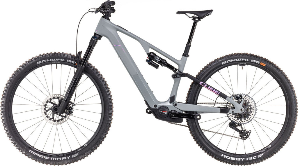 VTT Électrique Tout-Suspendu Cube AMS Hybrid One44 C:68X TM 400X 12V 400 Wh Bosch 60 Nm 29'' Gris Vert Swamp 2025