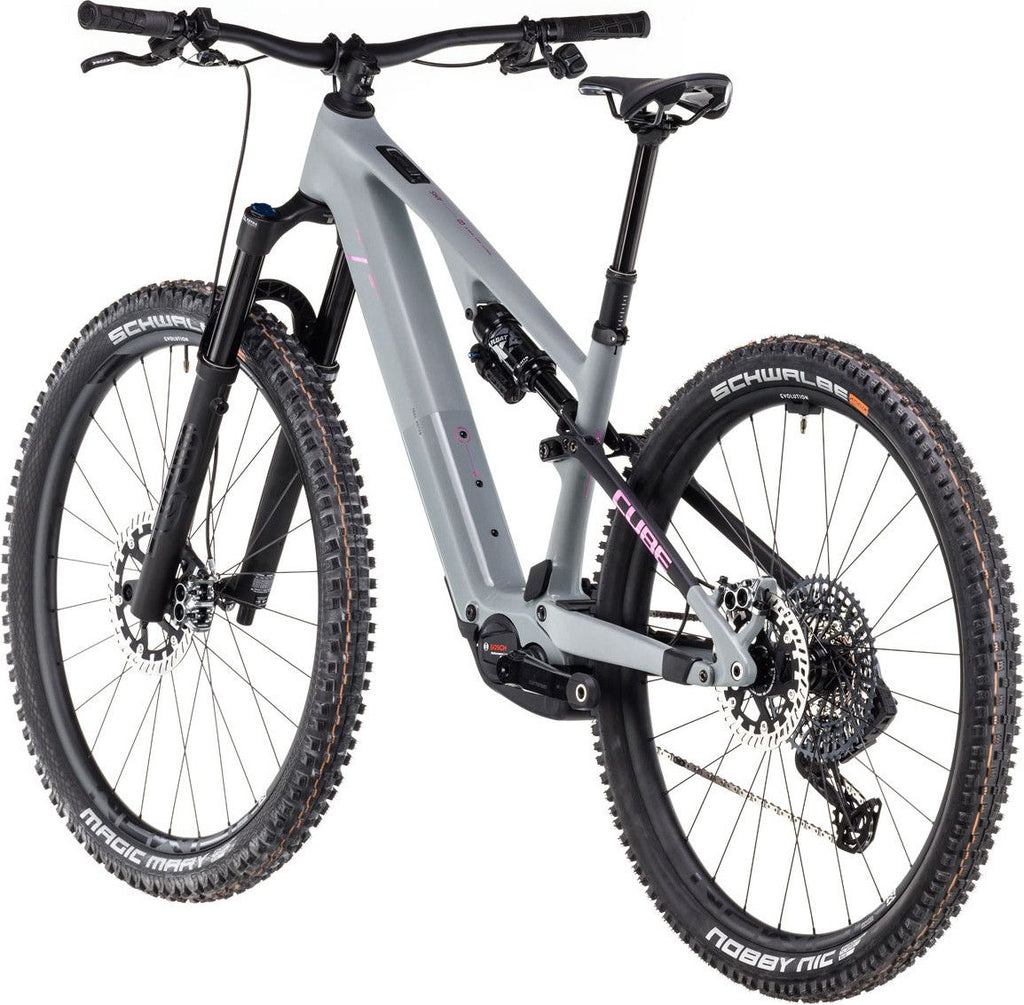 VTT Électrique Tout-Suspendu Cube AMS Hybrid One44 C:68X TM 400X 12V 400 Wh Bosch 60 Nm 29'' Gris Vert Swamp 2025