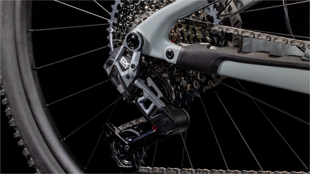 VTT Électrique Tout-Suspendu Cube AMS Hybrid One44 C:68X TM 400X 12V 400 Wh Bosch 60 Nm 29'' Gris Vert Swamp 2025