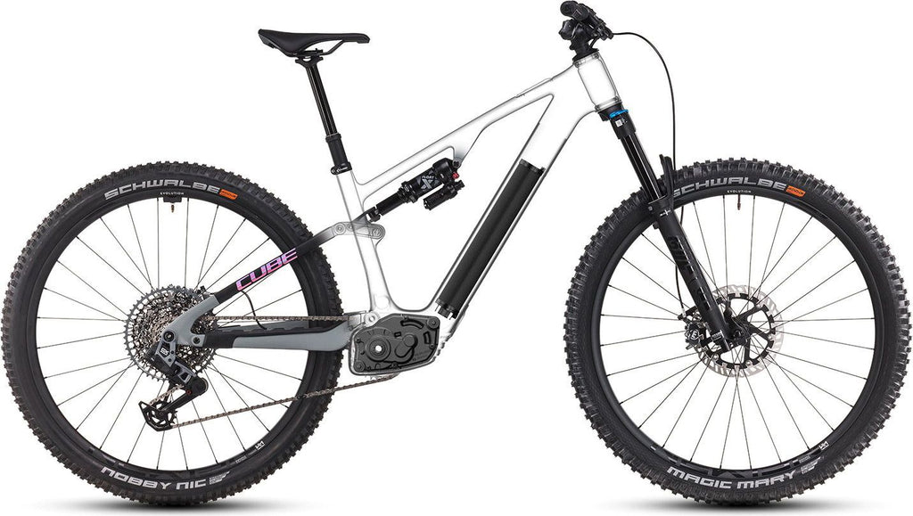 VTT Électrique Tout-Suspendu Cube AMS Hybrid One44 C:68X TM 400X 12V 400 Wh Bosch 60 Nm 29'' Gris Vert Swamp 2025