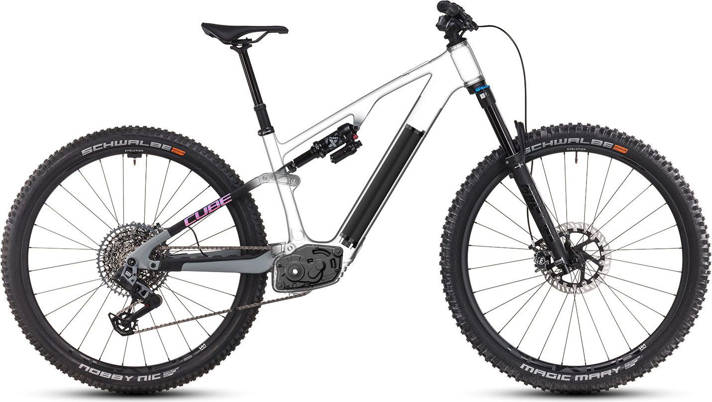 VTT Électrique Tout-Suspendu Cube AMS Hybrid One44 C:68X TM 400X 12V 400 Wh Bosch 60 Nm 29'' Gris Vert Swamp 2025