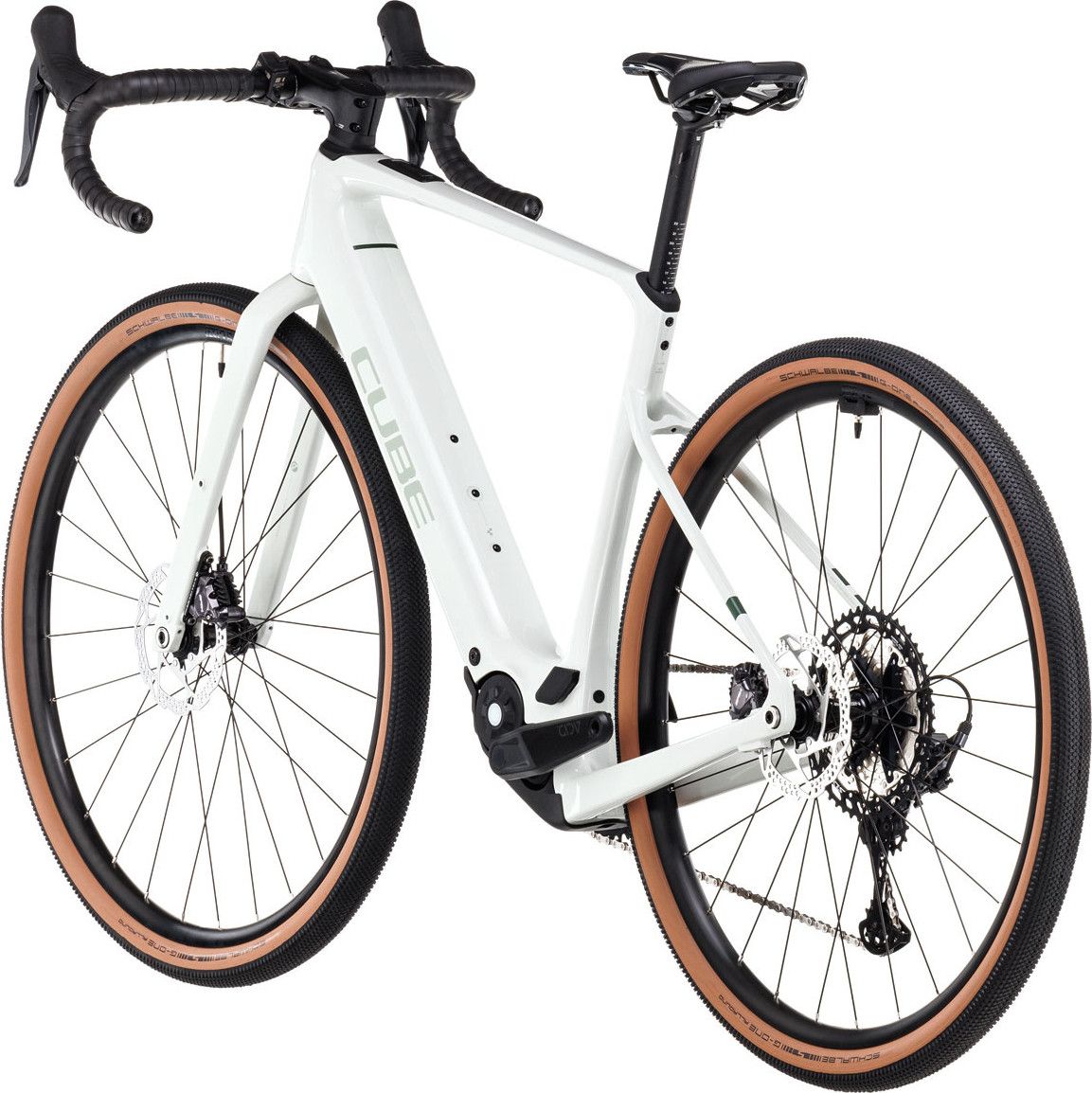 Vélo de Gravel Électrique Cube Nuroad Hybrid C:62 Race 400X Shimano GRX 12V 400 Wh 700 mm Gris Vert Desertstone 2025