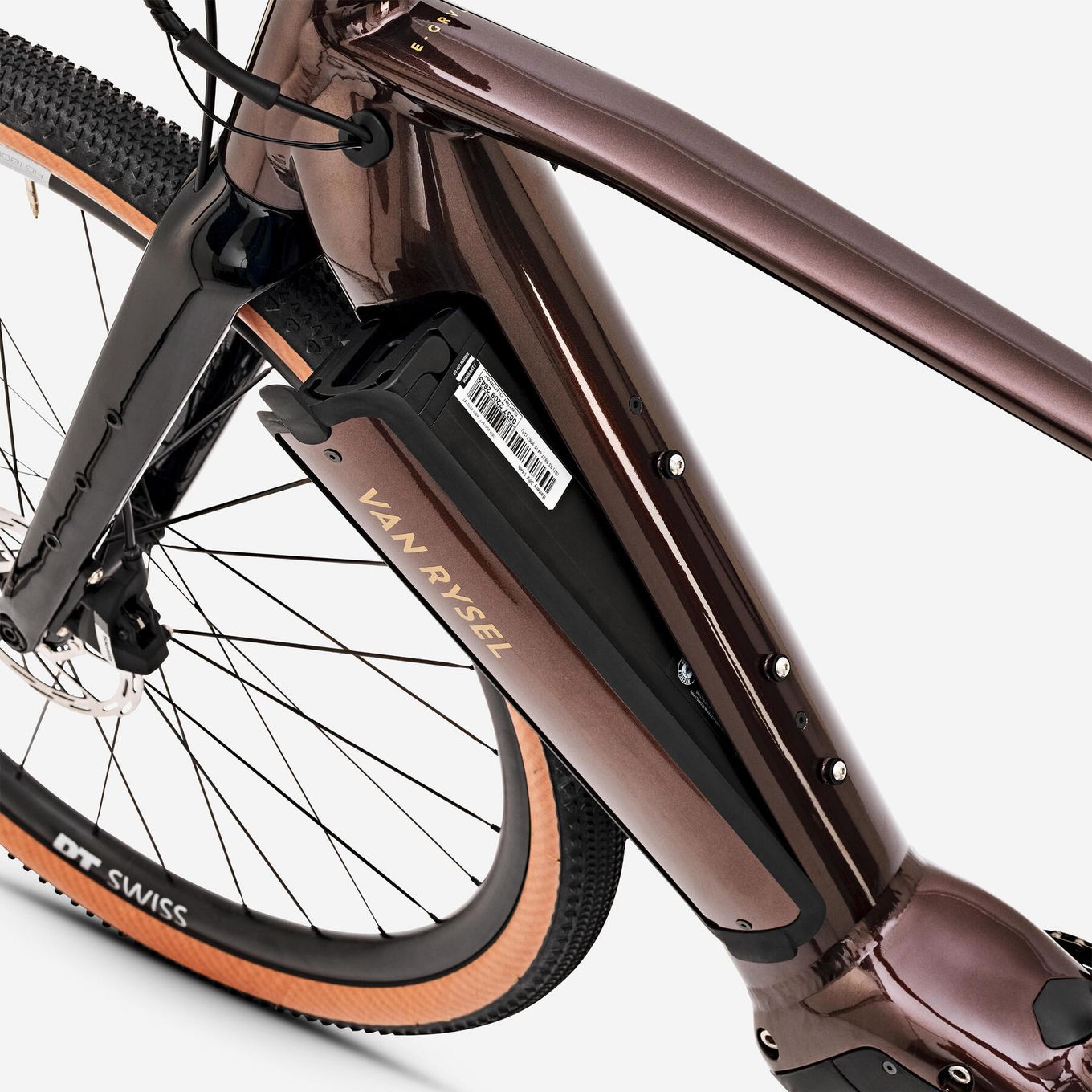 Gravel Bike Électrique Van Rysel E-Grvl AF MD Brose Sram Apex 12V 700mm Marron