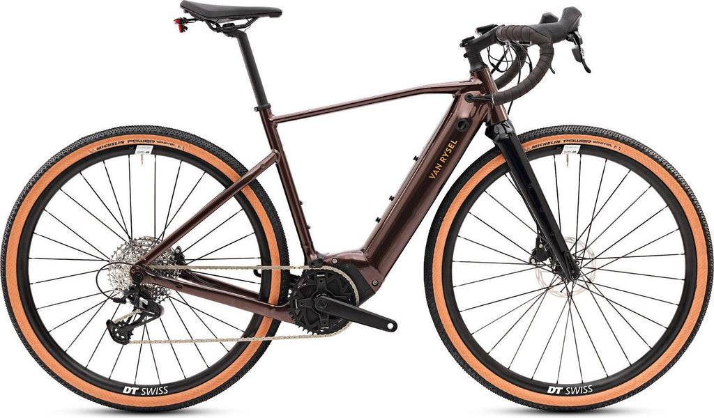 Gravel Bike Électrique Van Rysel E-Grvl AF MD Brose Sram Apex 12V 700mm Marron