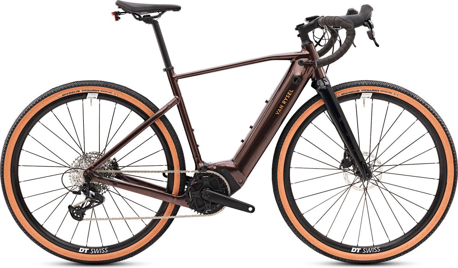 Gravel Bike Électrique Van Rysel E-Grvl AF MD Brose Sram Apex 12V 700mm Marron