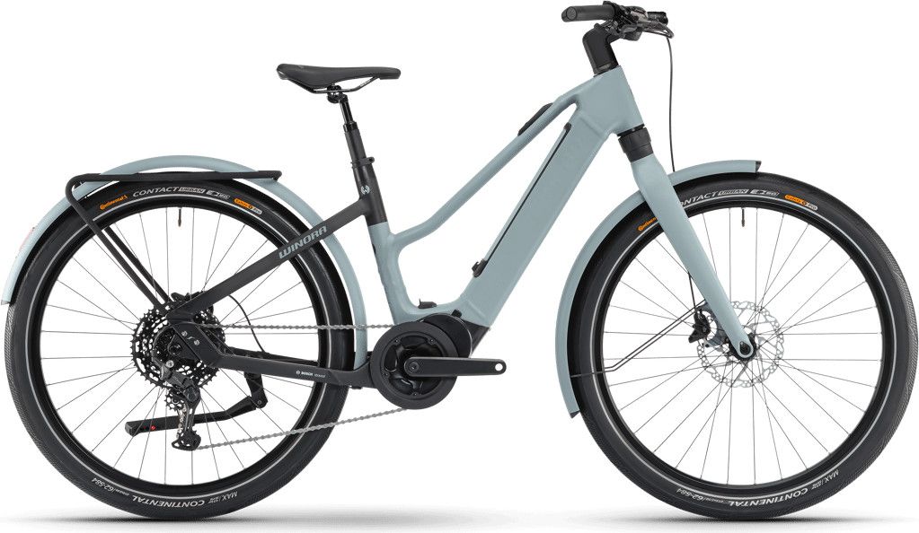 Vélo de Ville Électrique Winora IRide Pure X10 Mid Shimano Cues 10V 400Wh 27,5'' Vert