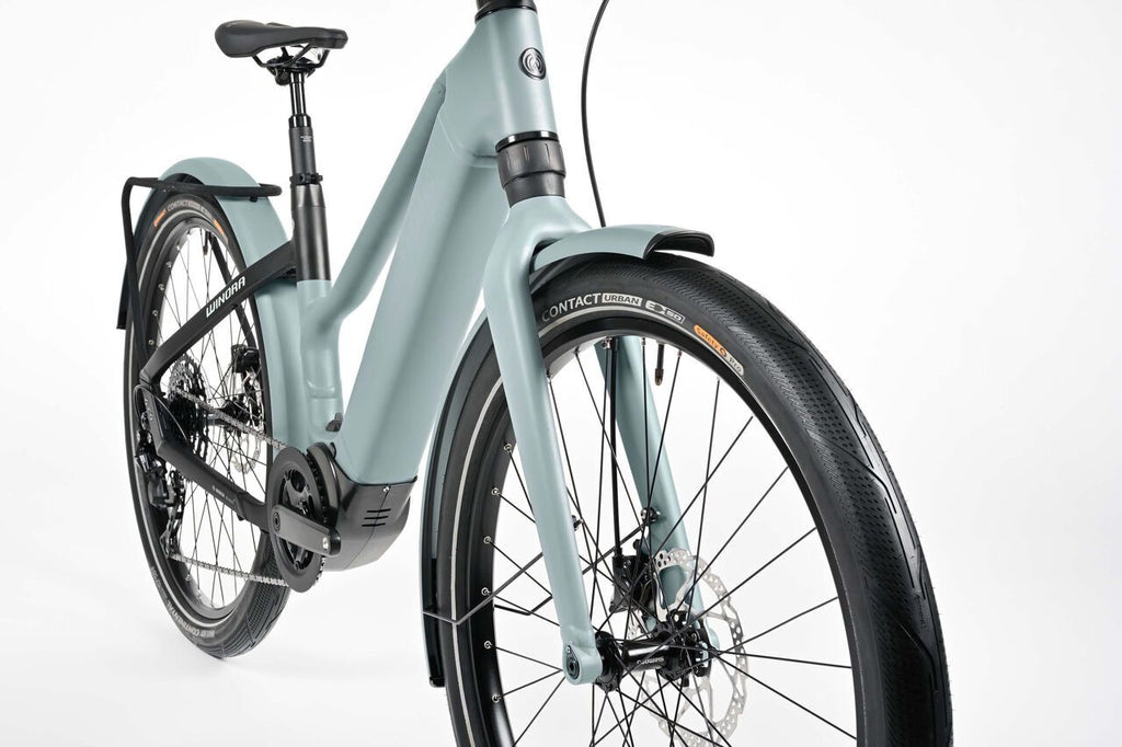 Vélo de Ville Électrique Winora IRide Pure X10 Mid Shimano Cues 10V 400Wh 27,5'' Vert