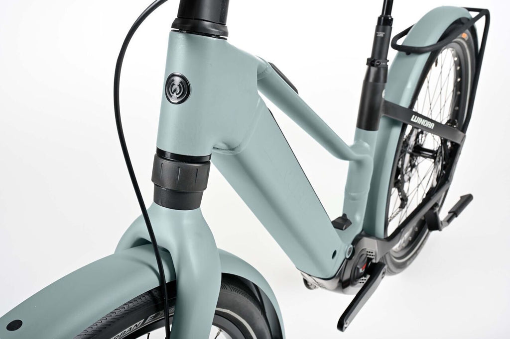 Vélo de Ville Électrique Winora IRide Pure X10 Mid Shimano Cues 10V 400Wh 27,5'' Vert